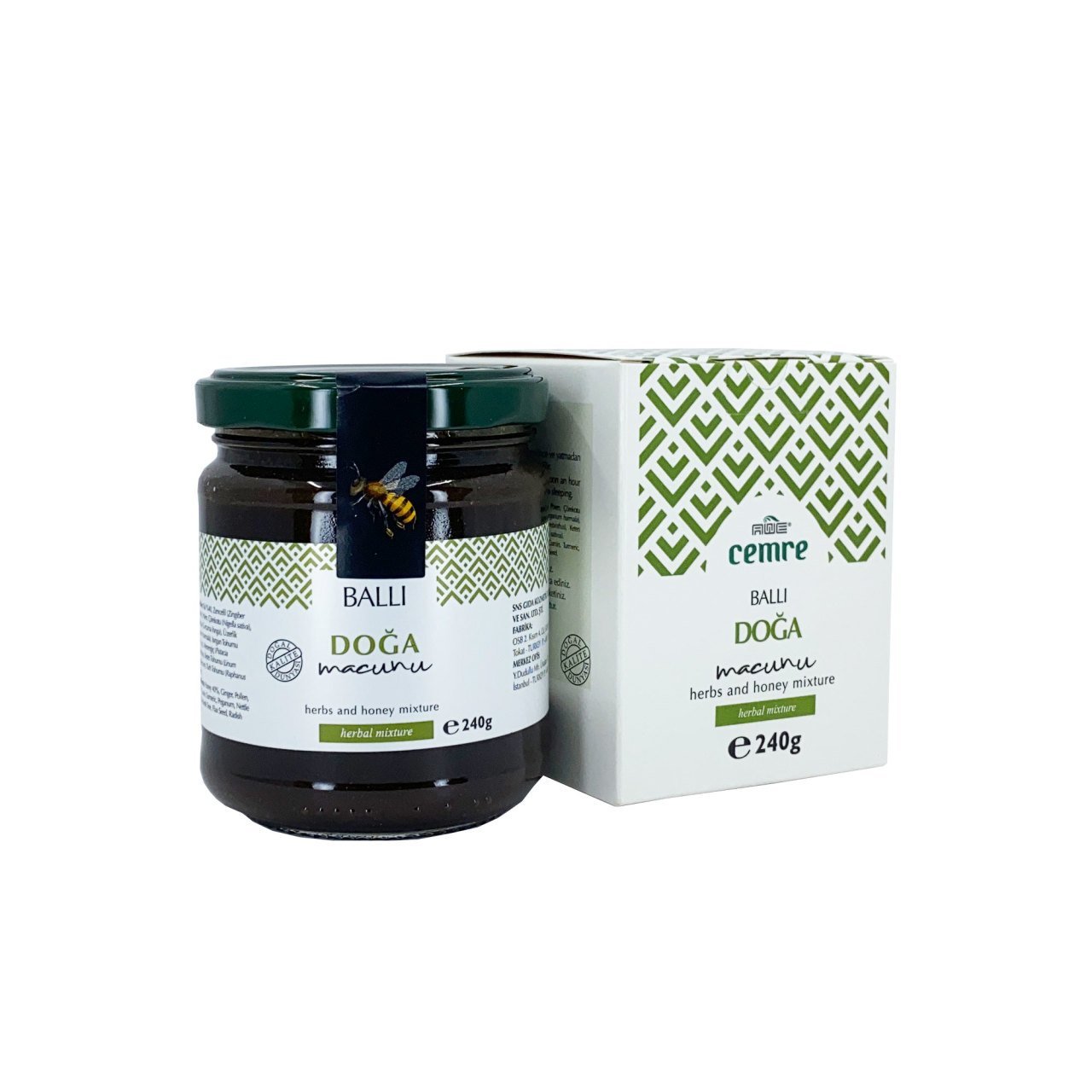 Doğa Macun Ballı Bitkisel Karışım 240 Gr/ Soğuk Algınlığı/ Grip/ Nezle/ Astım Bronşit İçin Kullanılabilir