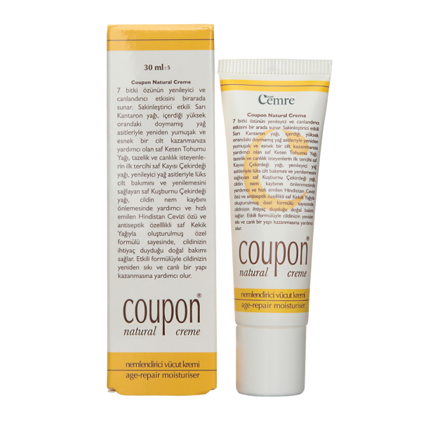 Coupon Yatıştırıcı El, Yüz, Vücut Kremi 30 ml
