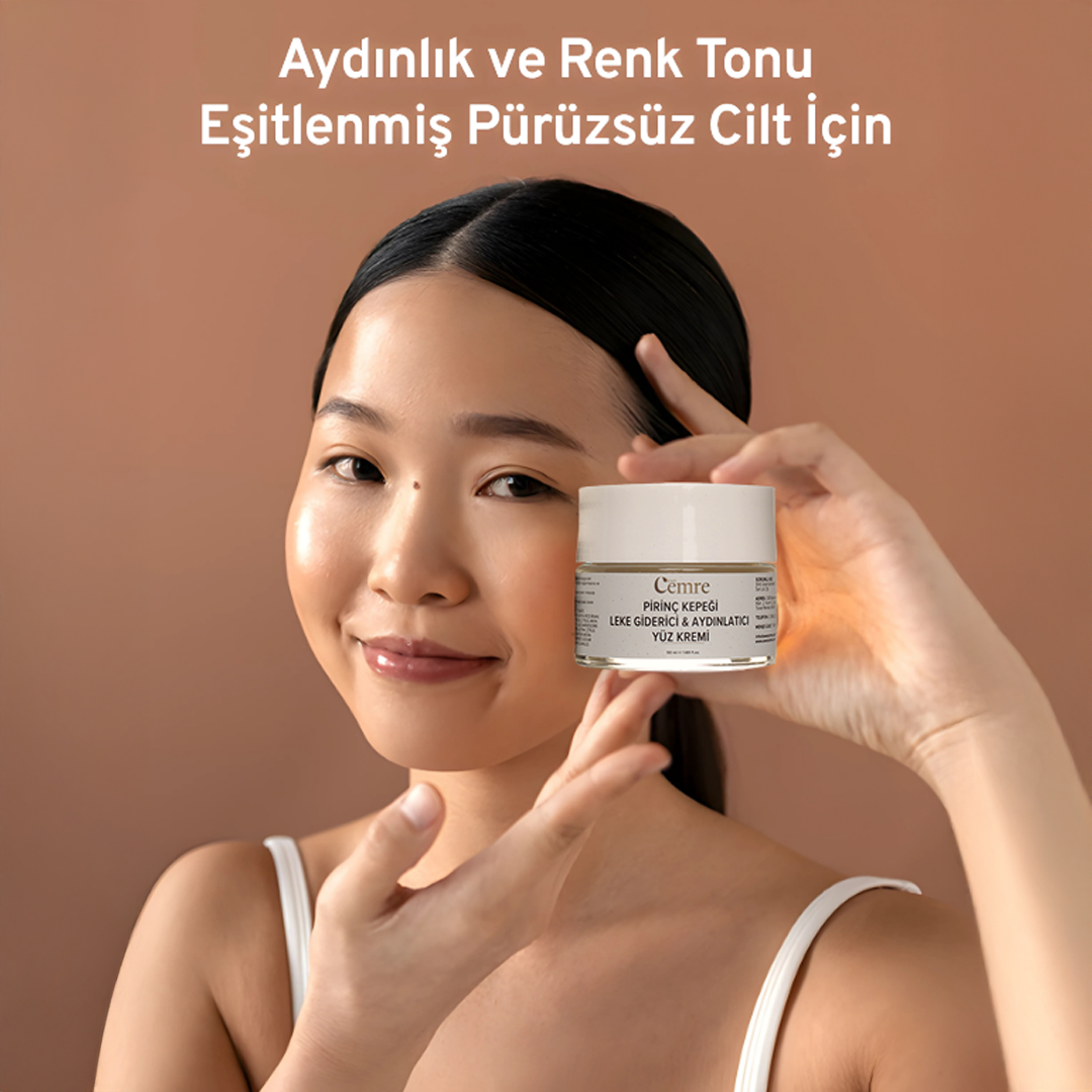 Pirinç Kepeği Leke Giderici & Aydınlatıcı Yüz Kremi Kremi 50 ML
