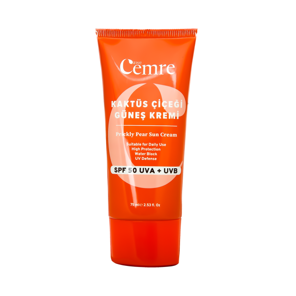 Kaktüs Çiçeği Güneş Kremi 50 SPF 75 ML - Koyu Leke Karşıtı /Aydınlatıcı /Anti Aging Etkili / UVA+ UVB / E Vitamini