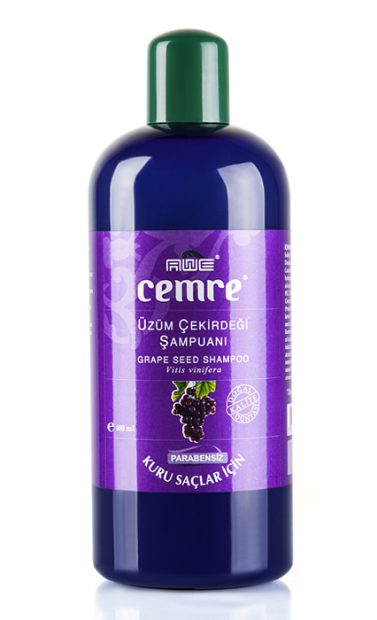 TOPTAN Üzüm Çekirdeği Şampuanı / Zayıf ve İnce Telli / Kuru Saçlar İçin/ 400 ML