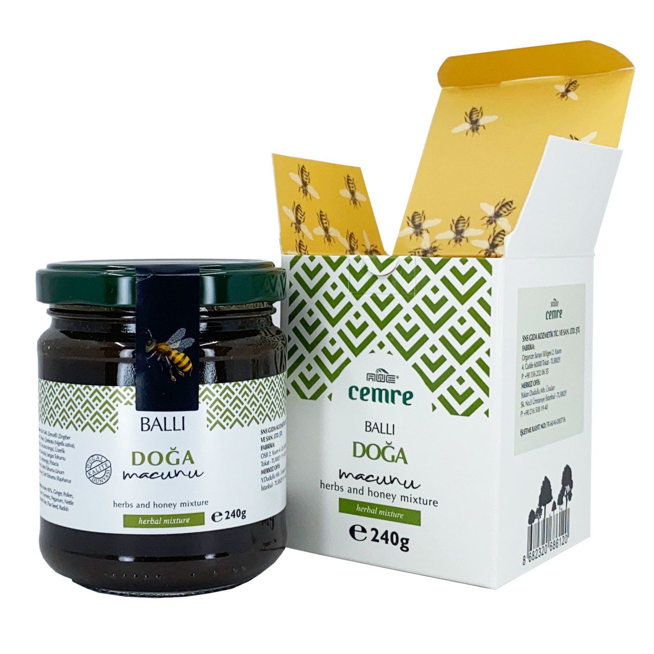 TOPTAN Doğa Macun 240 gr Bal+12 Çeşit Bitki