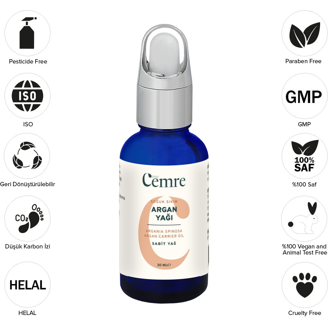 TOPTAN 6 lı Argan Yağı 30 Ml