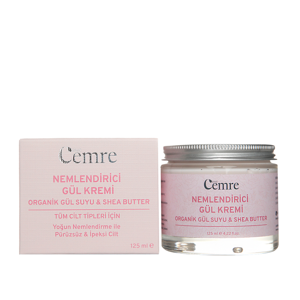 Nemlendirici Gül Kremi (Organik Gül Suyu & Shea Butter) 125 ML