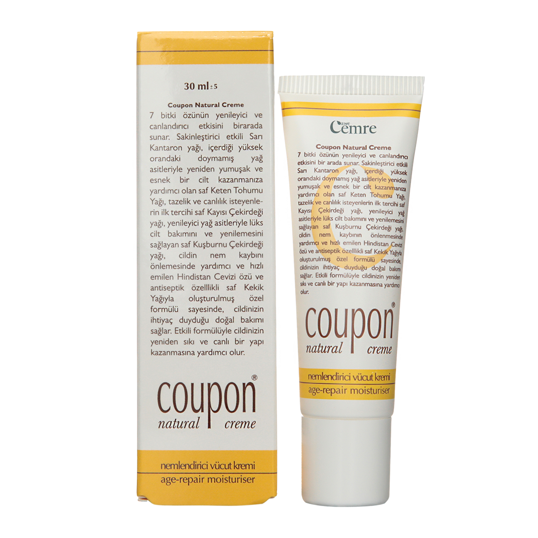 Coupon Yatıştırıcı El, Yüz, Vücut Kremi 30 ML
