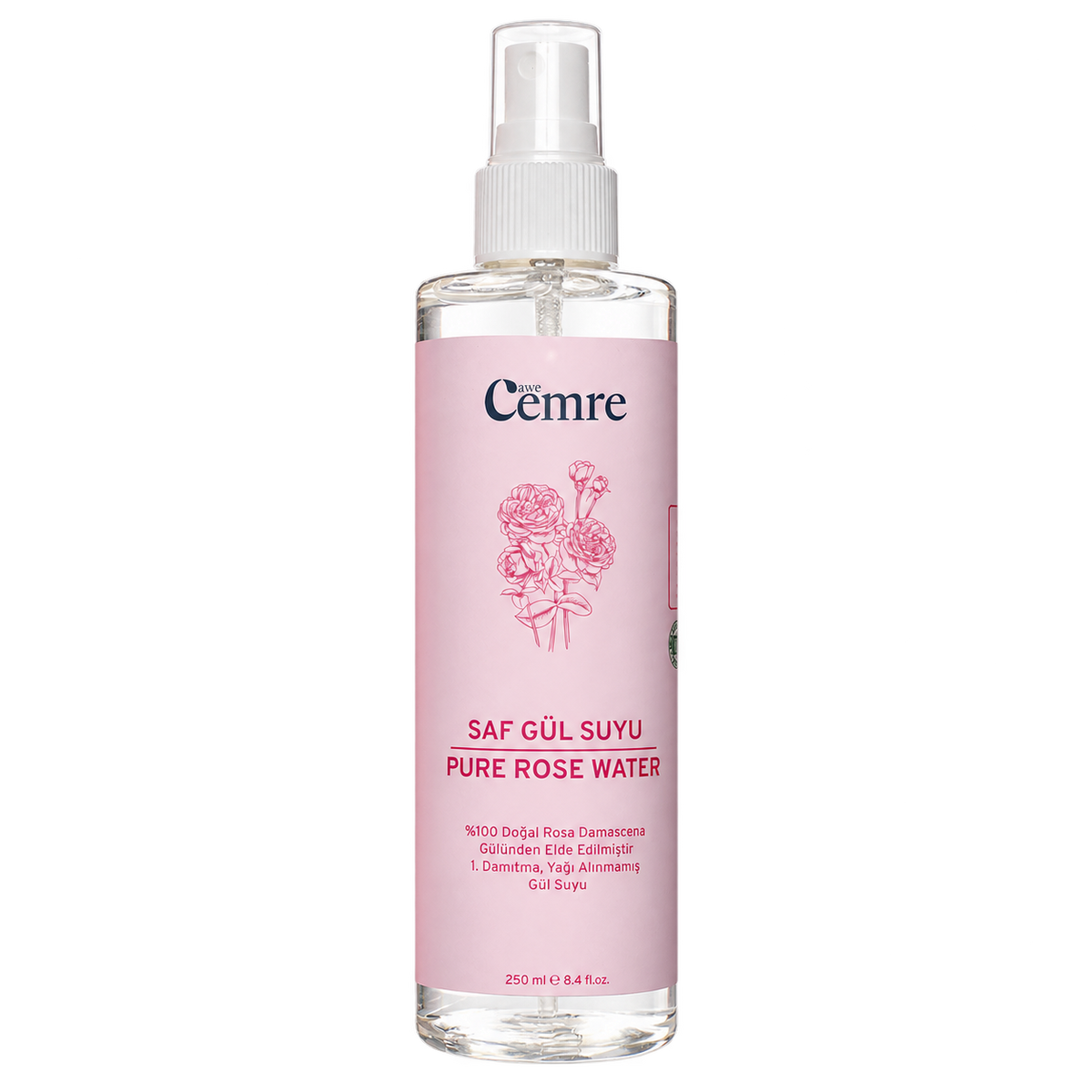 GÜL SUYU 250 ML (YAĞI ALINMAMIŞ 1. DİSTİLASYON)