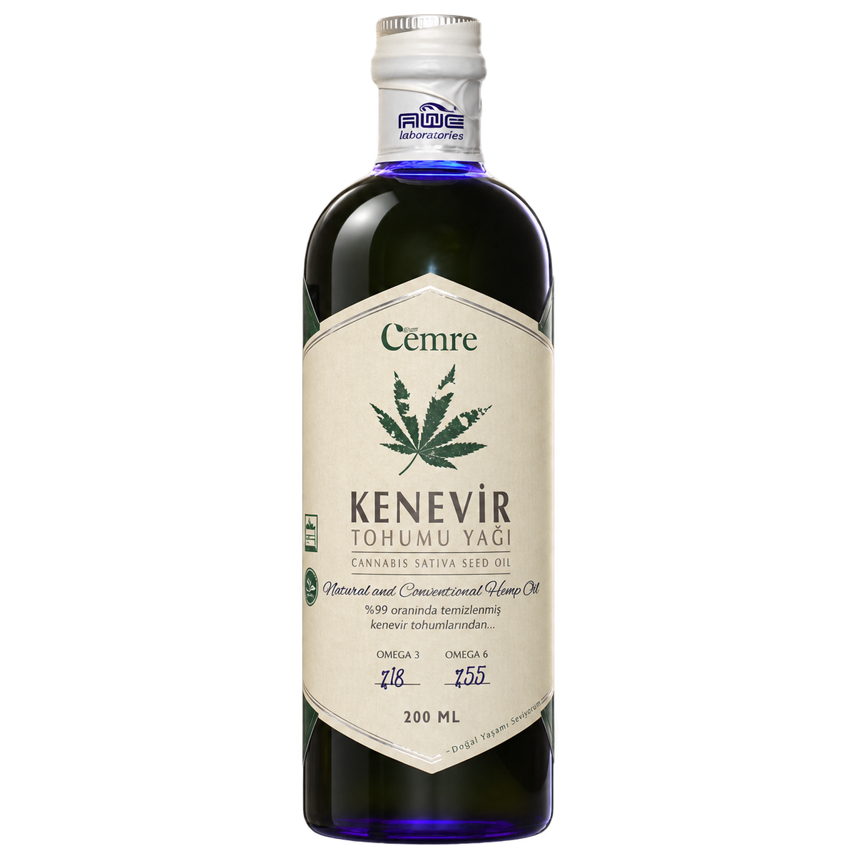 Kenevir Tohumu Yağı 200 ML - İTHAL