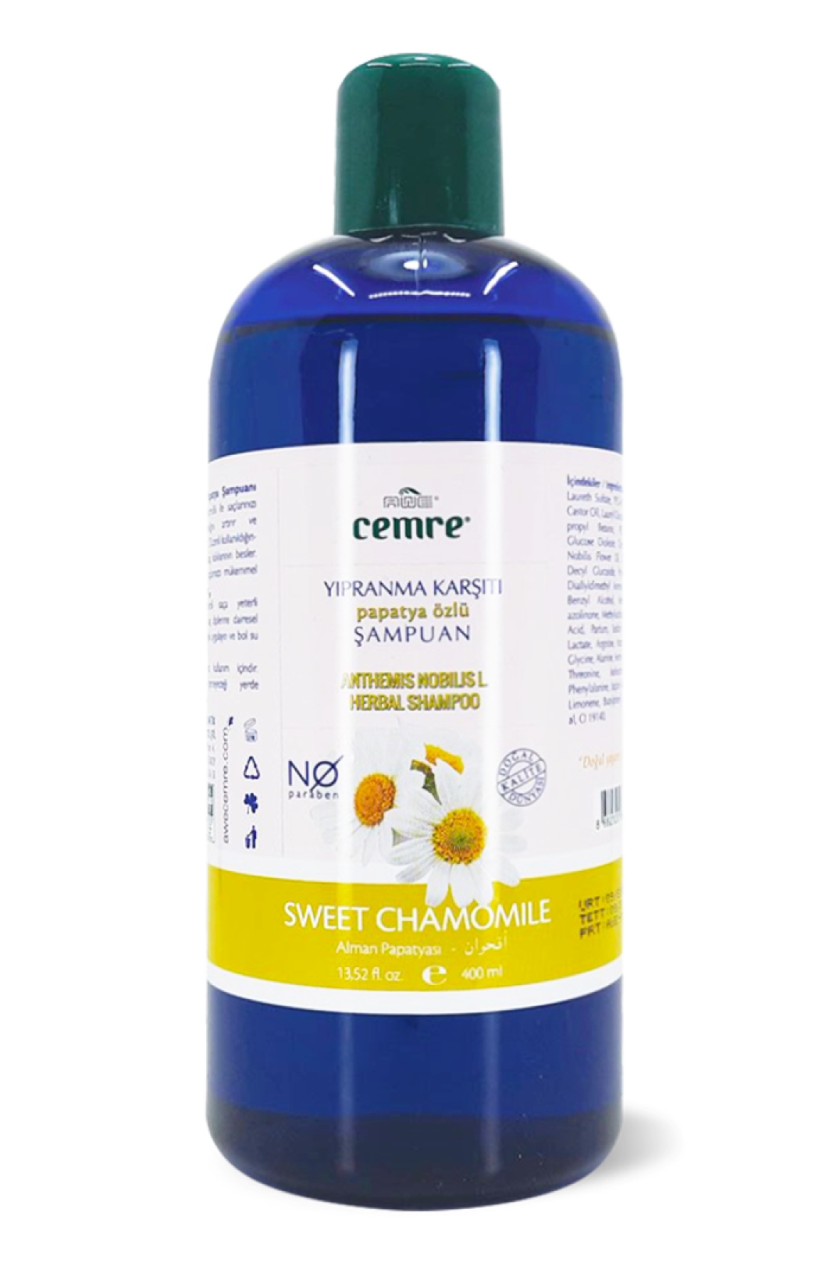 Papatya Şampuanı/ Yıpranma Karşıtı/ Boyalı, İşlem Görmüş Saçlar İçin/ Onarıcı, 400 ML