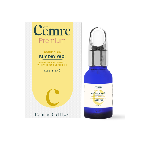 Buğday Özü Yağı 15 Ml %100 Saf Soğuk Sıkım - Yüksek Oranda E vitamini