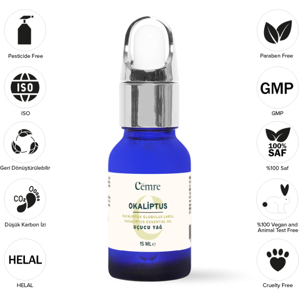 TOPTAN 6 lı Okaliptüs Uçucu Yağı 15 ml