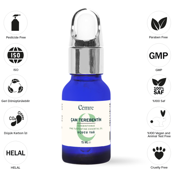 TOPTAN 6 lı Çam Terebentin Uçucu Yağı 15 Ml