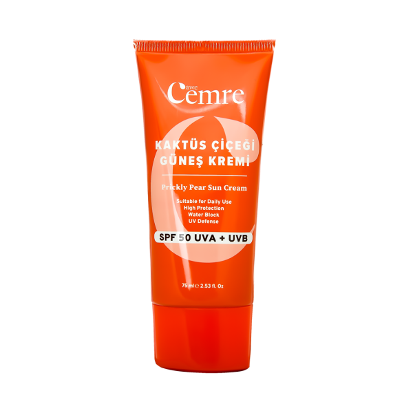 Kaktüs Çiçeği Güneş Kremi 50 SPF 75 ML - Koyu Leke Karşıtı /Aydınlatıcı /Anti Aging Etkili / UVA+ UVB / E Vitamini