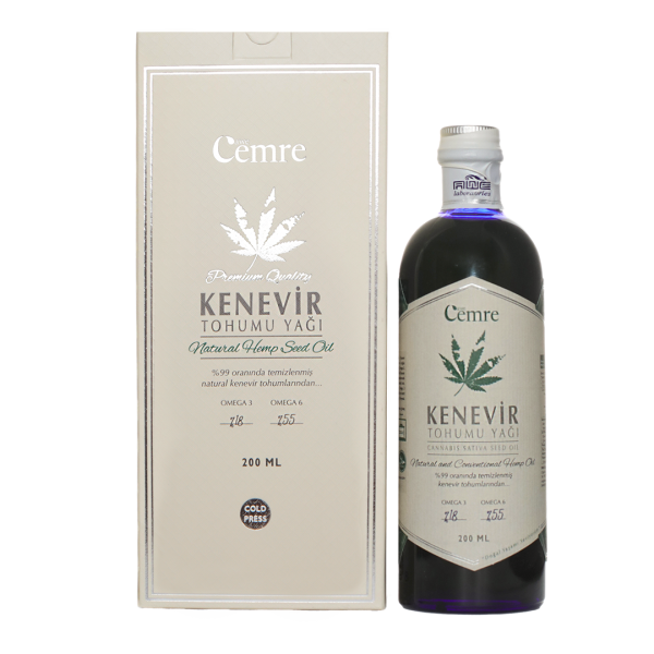 Kenevir Tohumu Yağı 200 Ml -İTHAL-%100 Saf Analizli Ürün