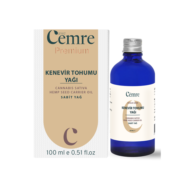 Kenevir Tohumu Yağı 100 Ml -İTHAL-%100 Saf Analizli Ürün